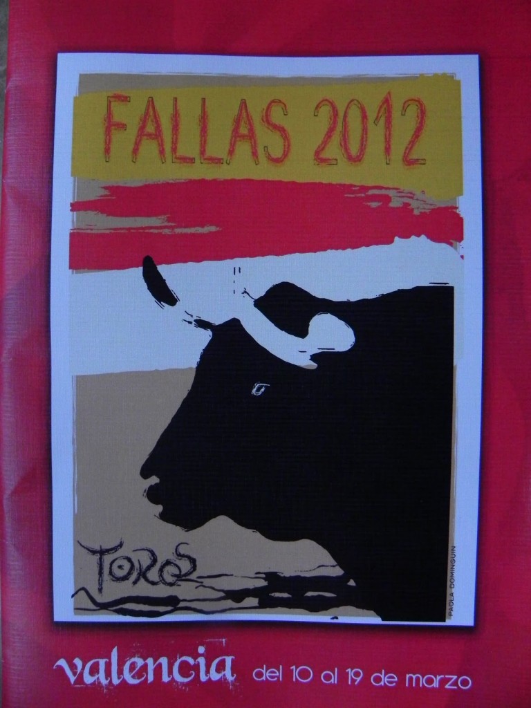 Cartel de toros Fallas 2012