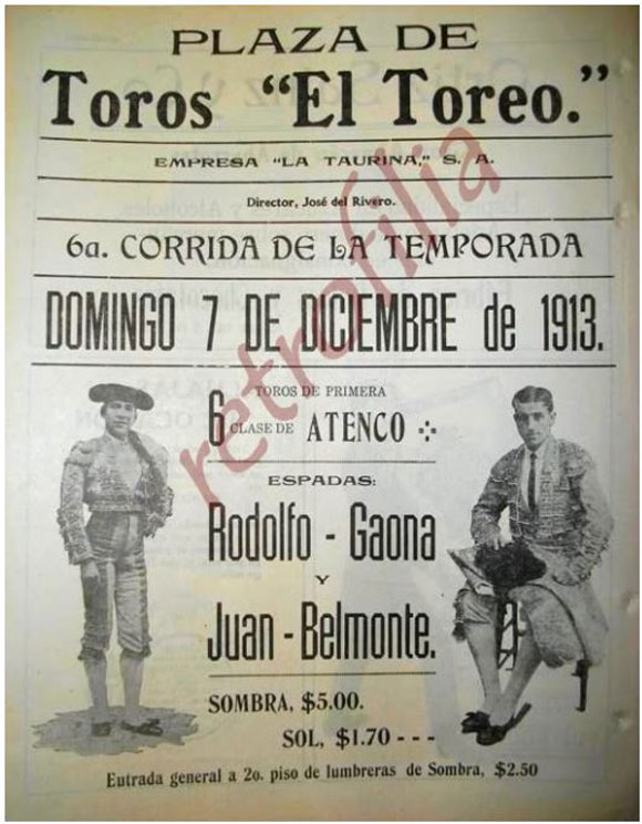 Cartel Belmonte y Gaona
