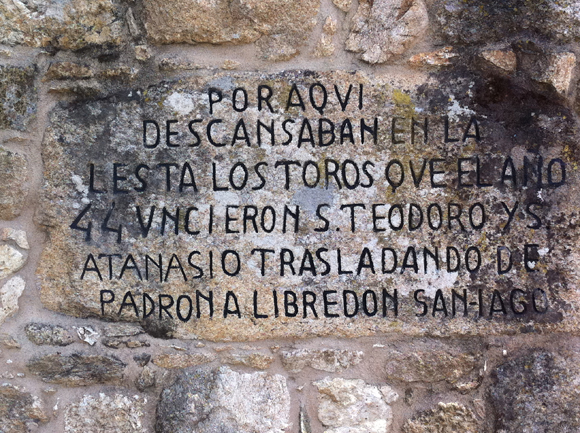 Inscripción Santiago Apostol