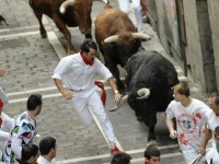 CUARTO ENCIERRO - DÍA 10 : CALLE ESTAFETA. Foto: AFP