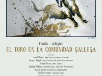 Cartel charla coloquio "El toro en la Comunidad Gallega"