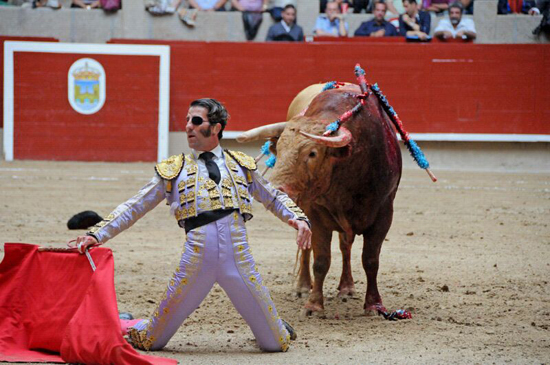 Matador de toros Juan José Padilla "El Ciclón de Jerez" en la plaza de toros de Pontevedra