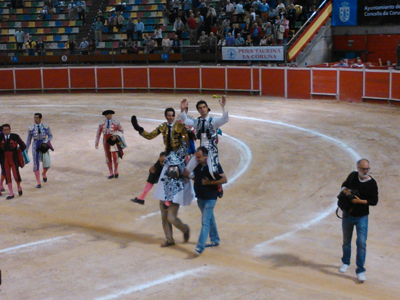 Abellán y Padilla a hombros coruña 2014