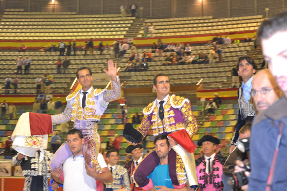 Feria Coruña 2014. Ventura, Fandi y Fandiño a hombros. Sábado 4 Octubre