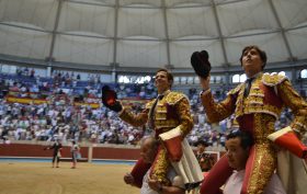 El Juli y Roca Rey Pontevedra 7 agosto 2016